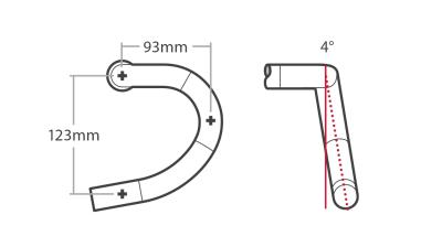 Bontrager Lenker BNT Pro IsoCore VR-CF Road 31,8mm 44cm Blac Produktbild 3